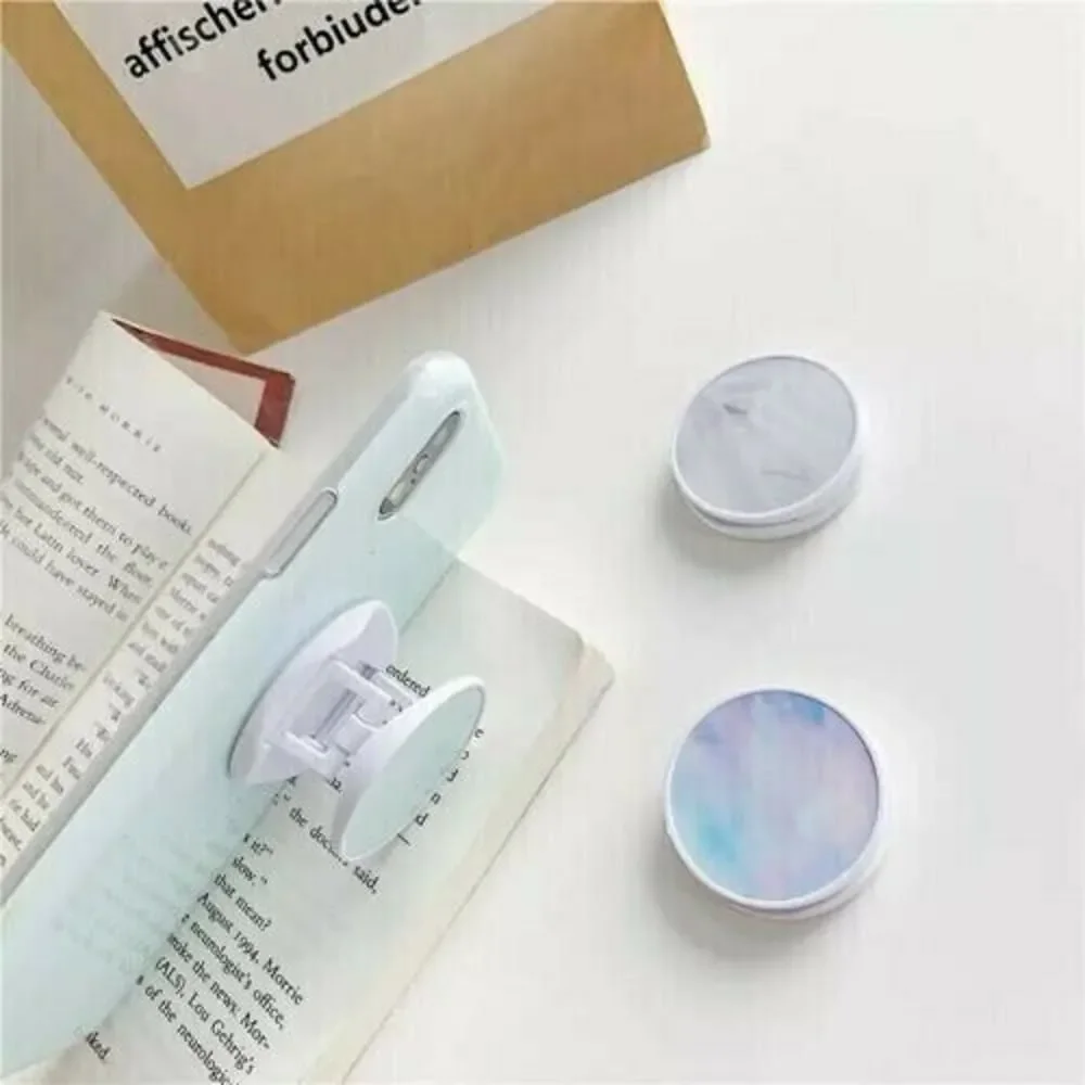 iPhone Samsung Stand Grip Accessory Round Holder NEW Marble Watercolor Extending
